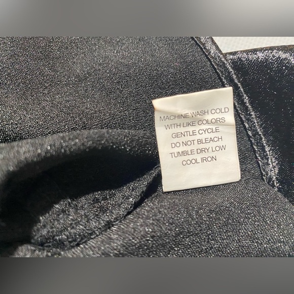 NEW Plus Size 2X Moa Moa Split VNeck 3/4 Sleeve Tier Button Frt Blouse Black - Picture 6 of 10